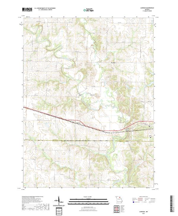 Lakenan topographic map thumbnail