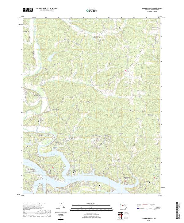 Lakeview Heights topographic map thumbnail