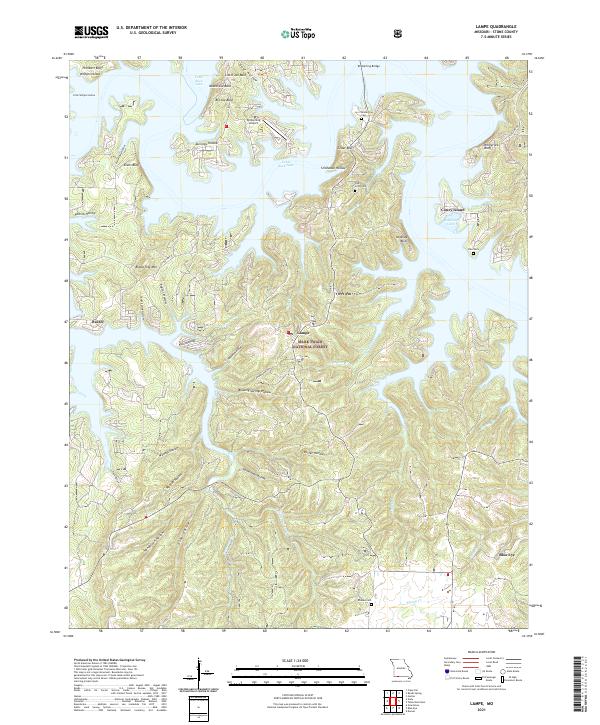 Lampe topographic map thumbnail