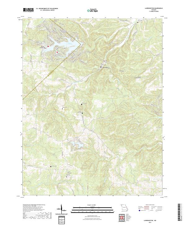 Lawrenceton topographic map thumbnail