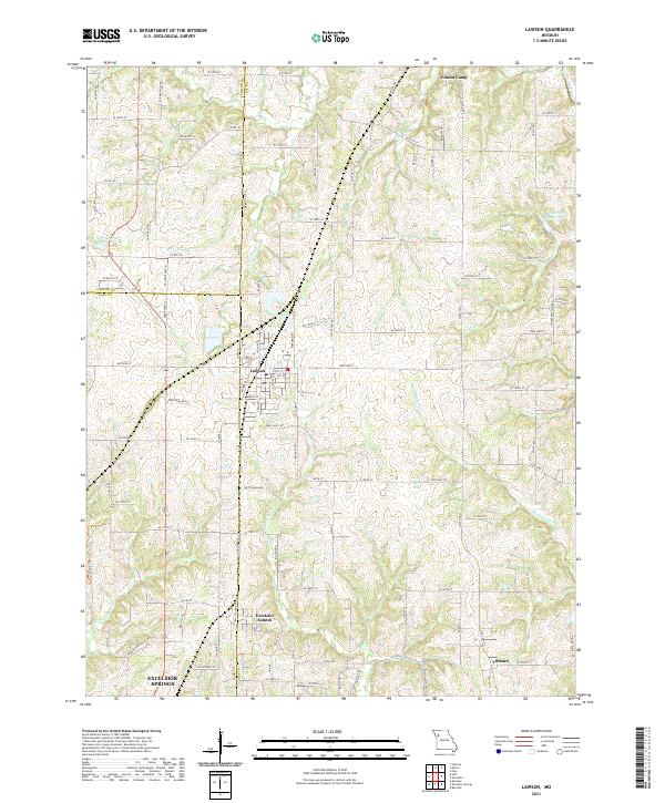 Lawson topographic map thumbnail