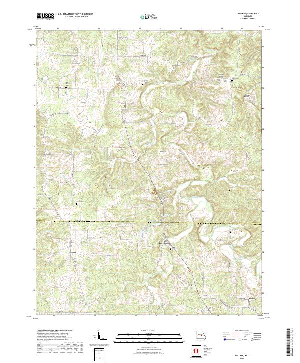 Lecoma topographic map thumbnail