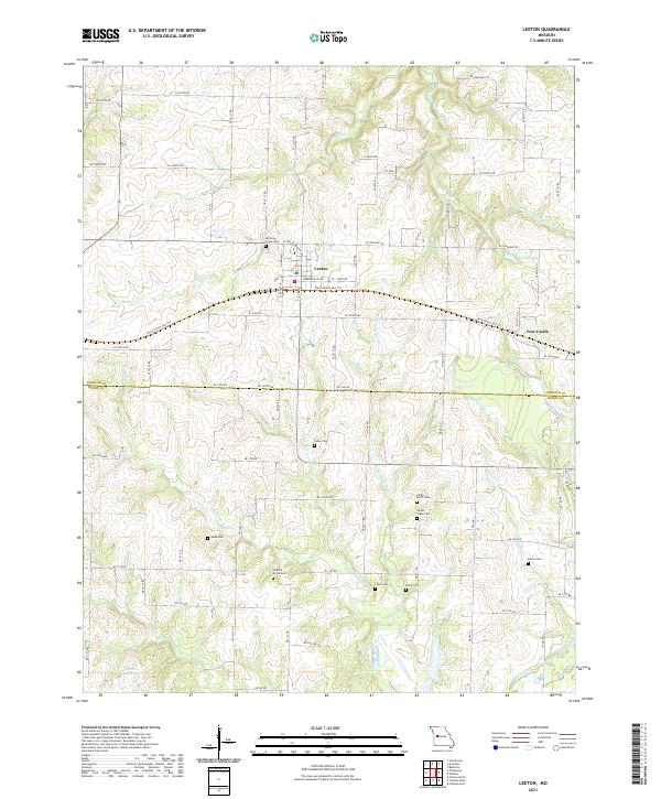Leeton topographic map thumbnail