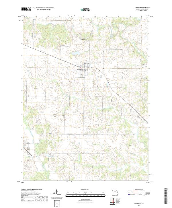 Lewistown topographic map thumbnail