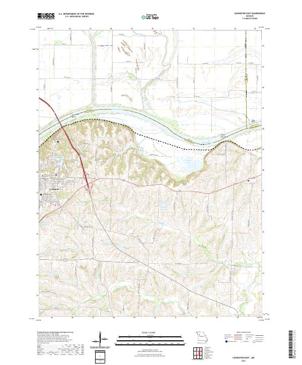 Lexington East topographic map thumbnail