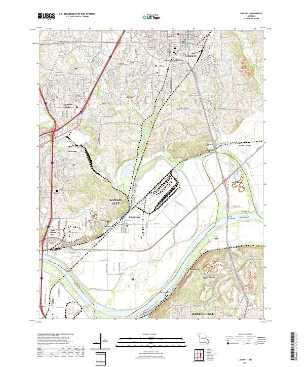 Liberty topographic map thumbnail
