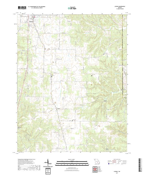 Licking topographic map thumbnail
