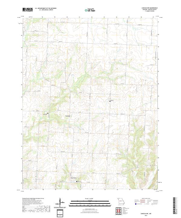 Lincoln NW topographic map thumbnail