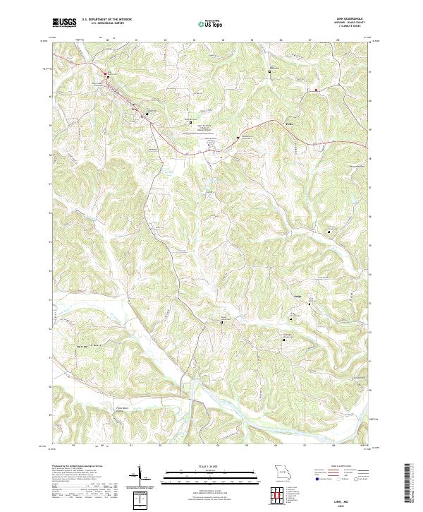 Linn topographic map thumbnail