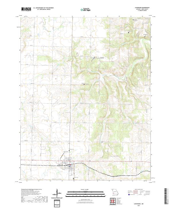 Lockwood topographic map thumbnail