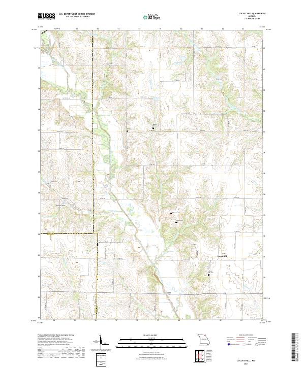 Locust Hill topographic map thumbnail