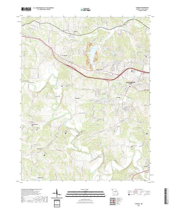 Lohman topographic map thumbnail