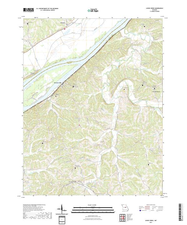 Loose Creek topographic map thumbnail