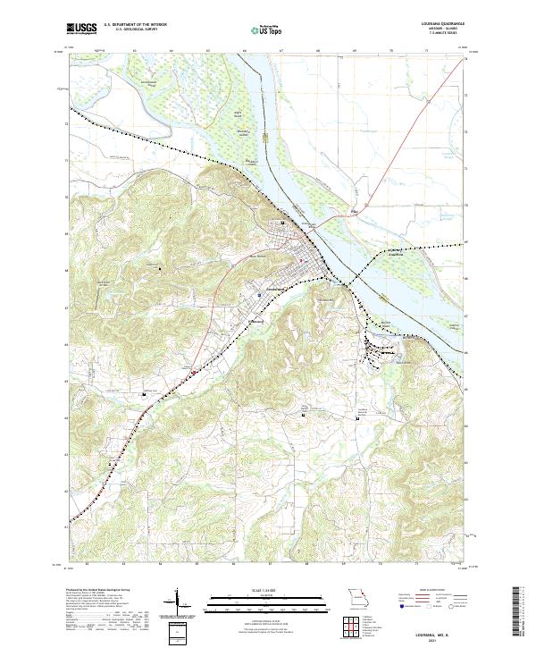 Louisiana topographic map thumbnail