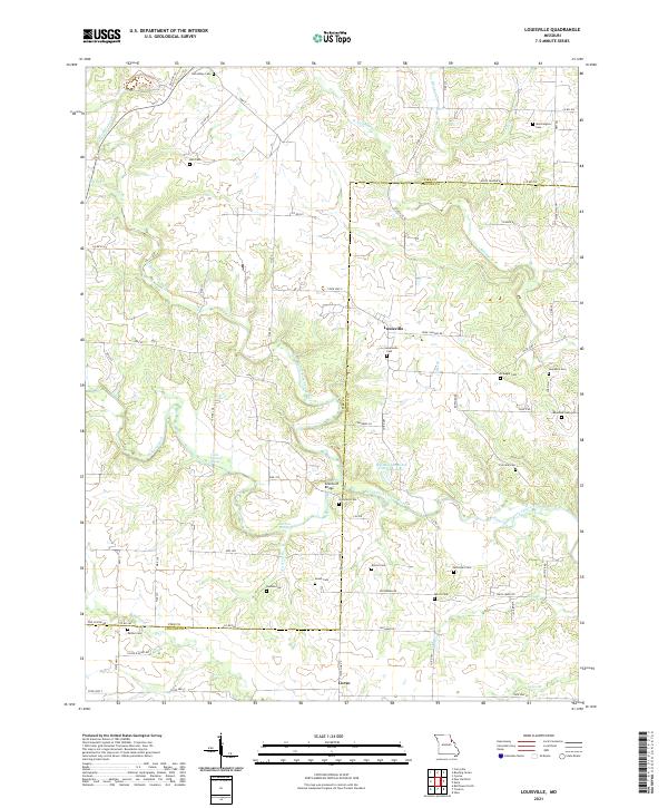 Louisville topographic map thumbnail