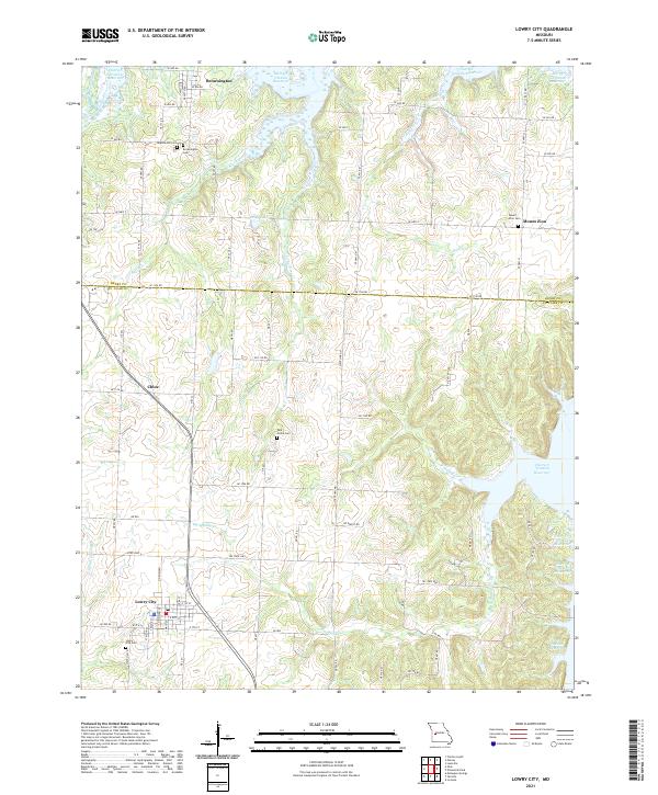 Lowry City topographic map thumbnail