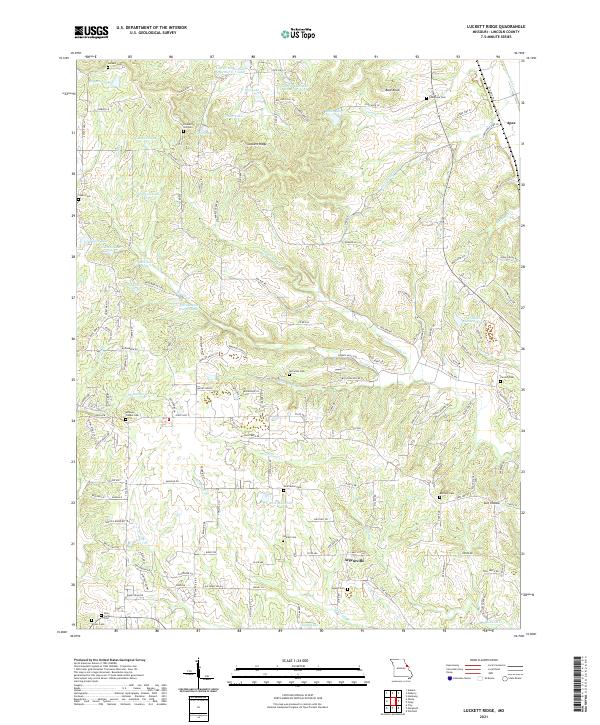 Luckett Ridge topographic map thumbnail