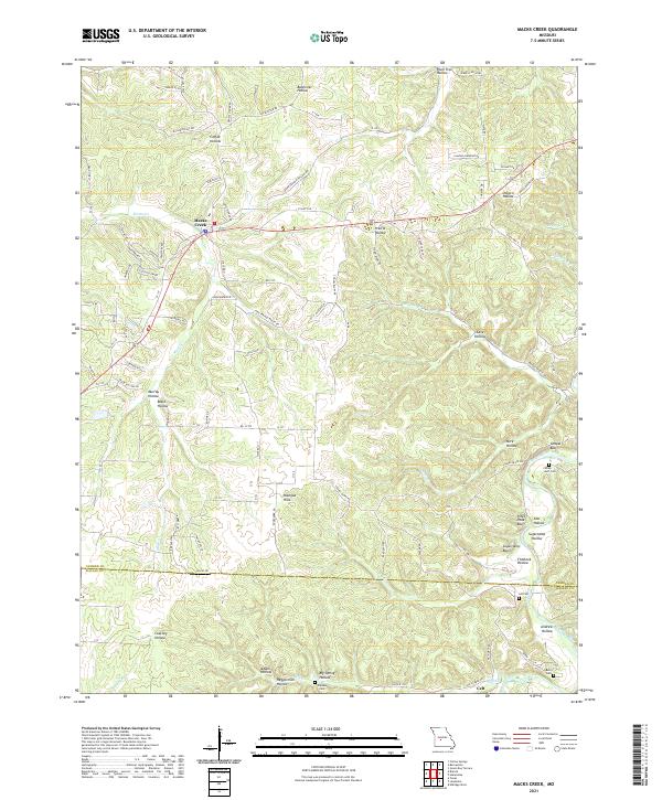 Macks Creek topographic map thumbnail