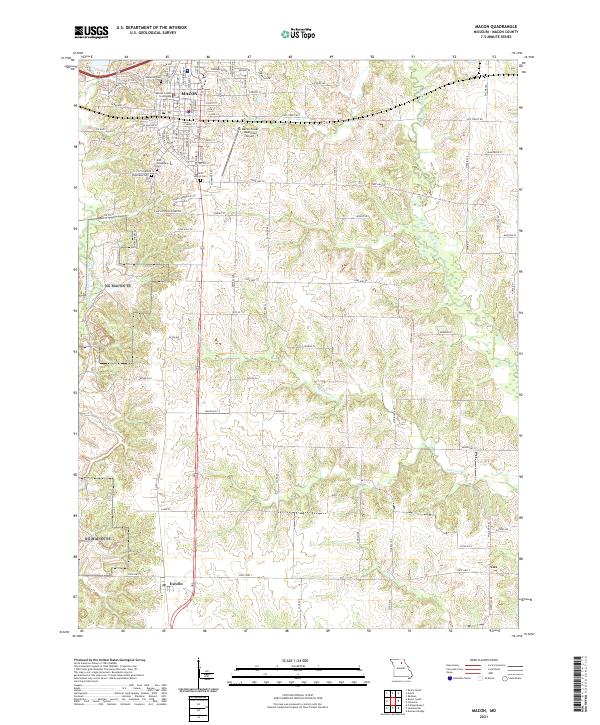 Macon topographic map thumbnail