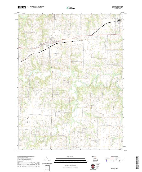 Madison topographic map thumbnail