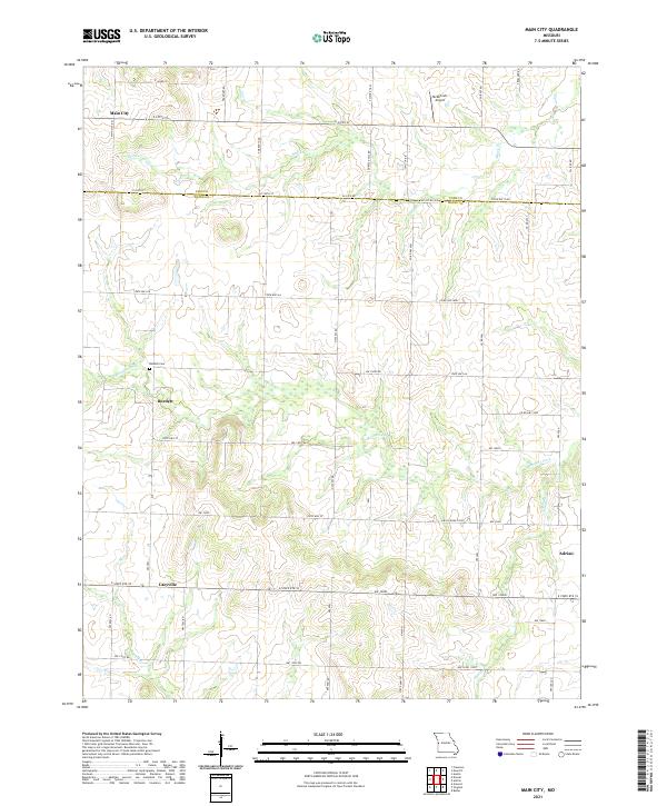 Main City topographic map thumbnail