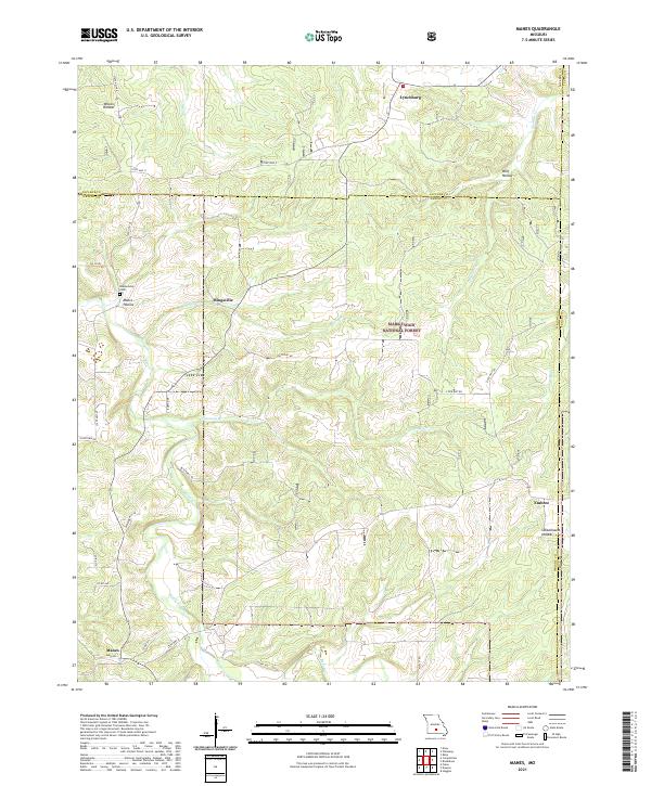 Manes topographic map thumbnail