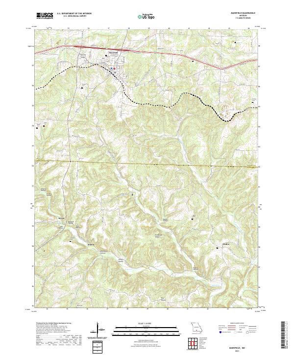 Mansfield topographic map thumbnail