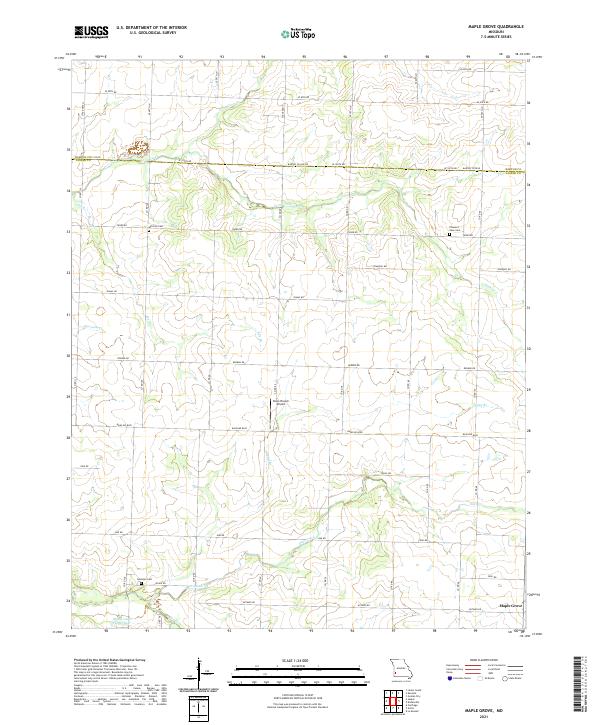 Maple Grove topographic map thumbnail