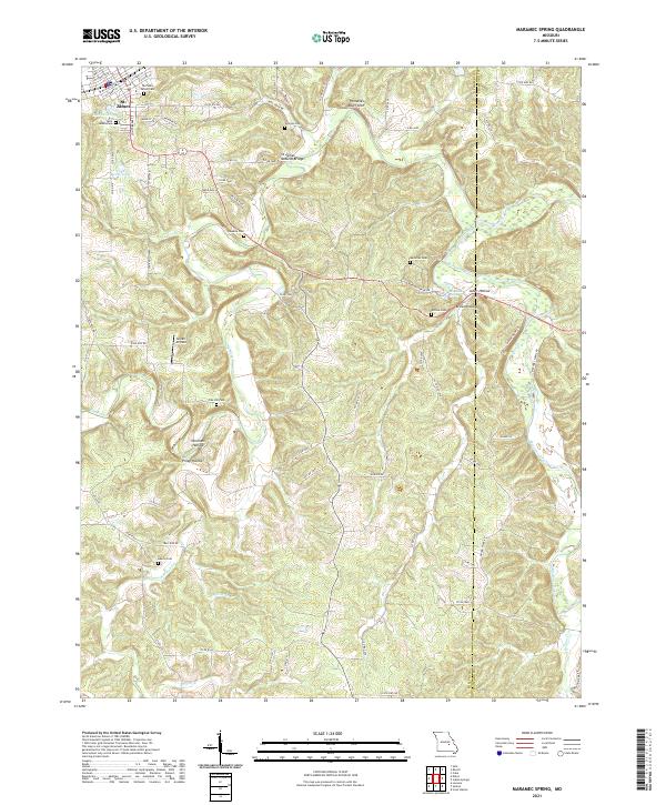 Maramec Spring topographic map thumbnail