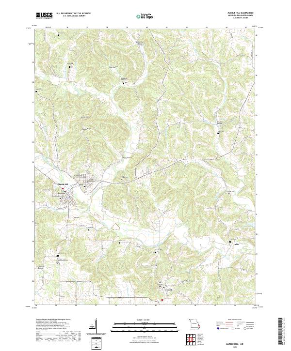 Marble Hill topographic map thumbnail