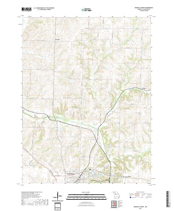 Marshall North topographic map thumbnail