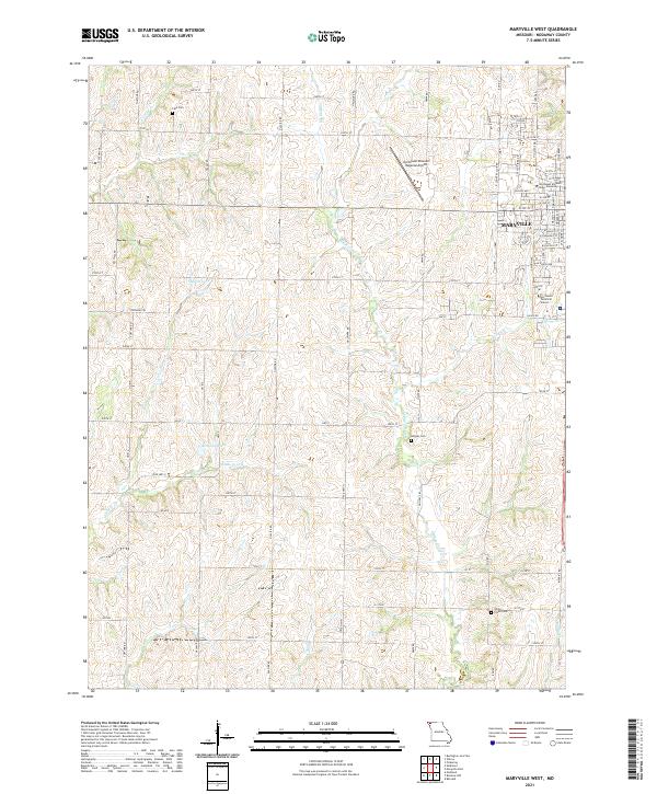 Maryville West topographic map thumbnail