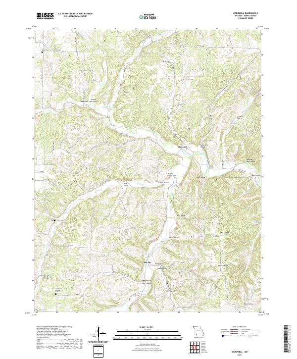 McDowell topographic map thumbnail