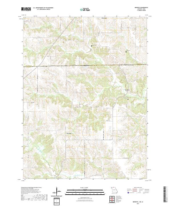 Mendota topographic map thumbnail