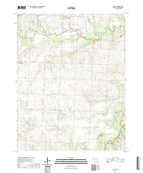 Metz topographic map thumbnail
