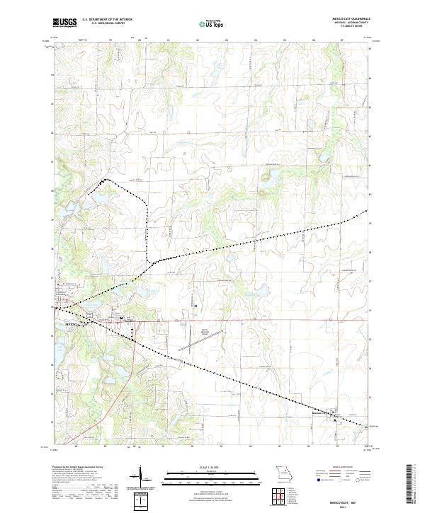 Mexico East topographic map thumbnail