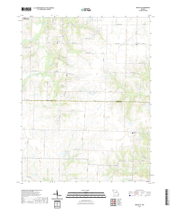 Mexico SE topographic map thumbnail