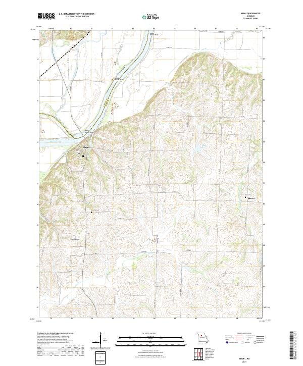 Miami topographic map thumbnail