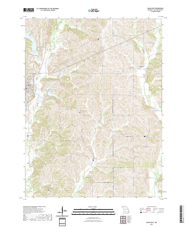Milan East topographic map thumbnail