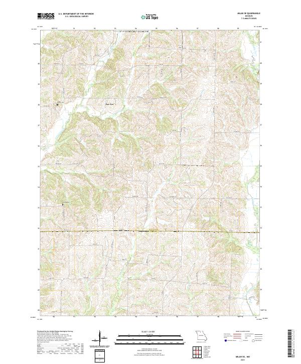 Milan SE topographic map thumbnail