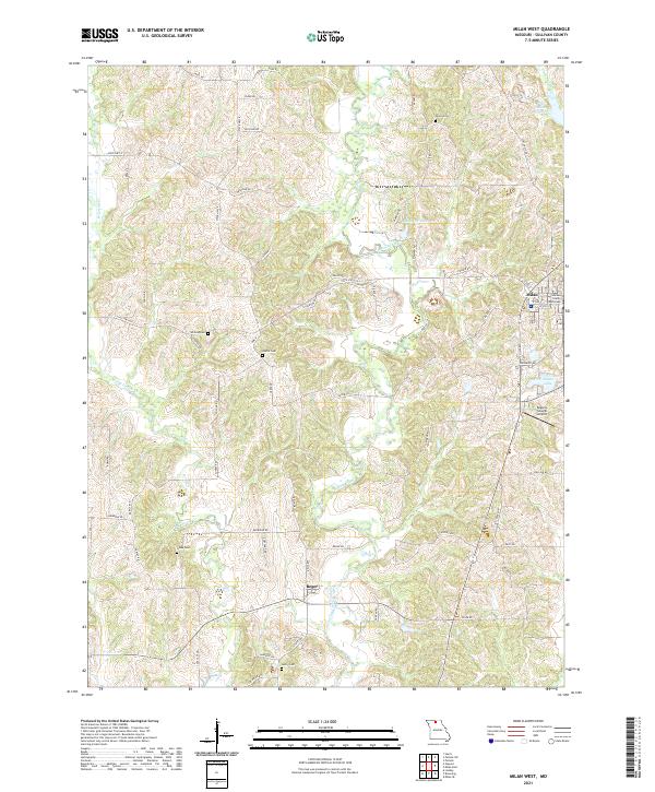 Milan West topographic map thumbnail
