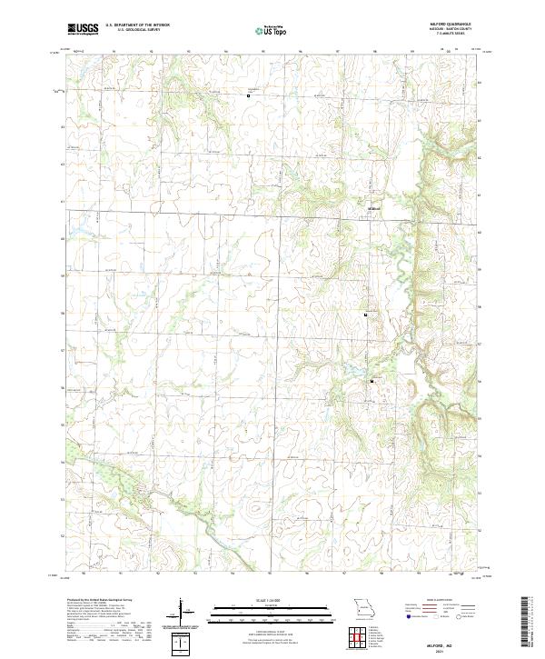 Milford topographic map thumbnail