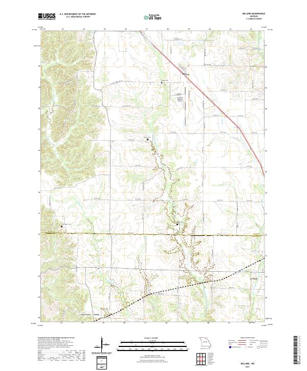 Millard topographic map thumbnail