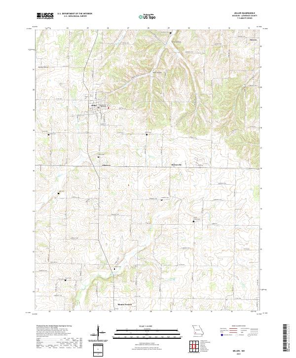 Miller topographic map thumbnail