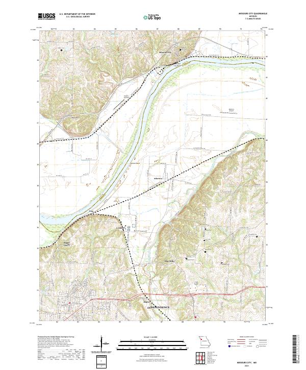 Missouri City topographic map thumbnail