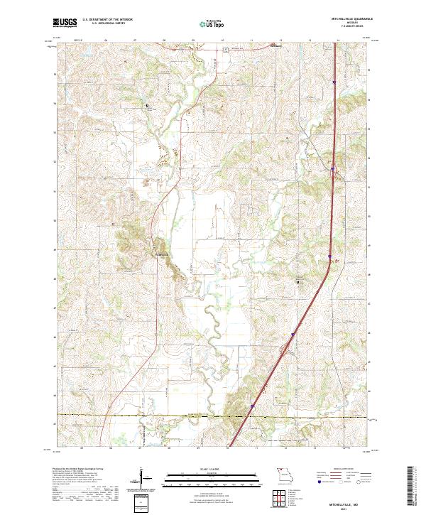 Mitchellville topographic map thumbnail