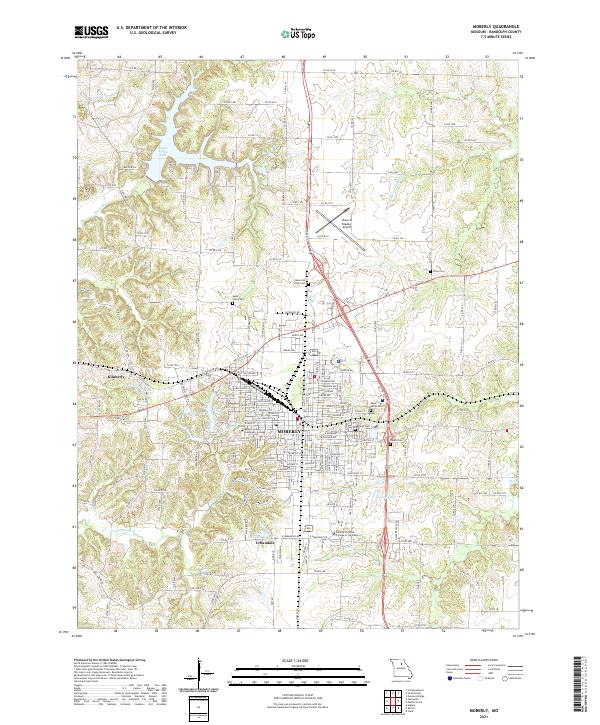 Moberly topographic map thumbnail
