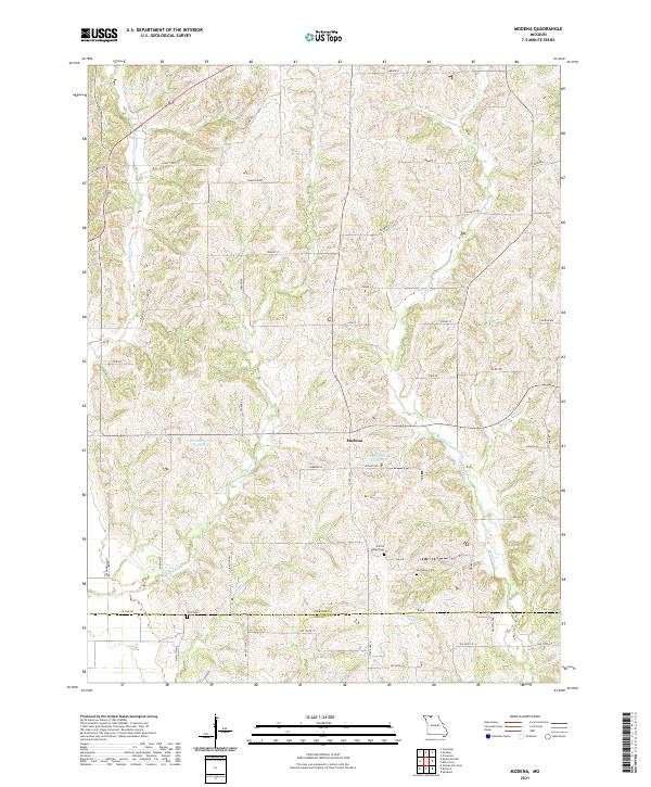 Modena topographic map thumbnail
