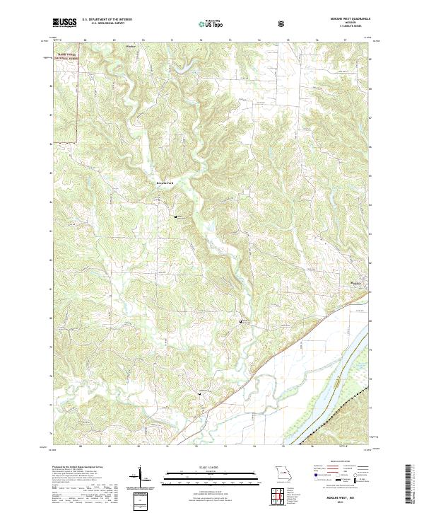 Mokane West topographic map thumbnail