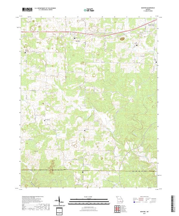Montier topographic map thumbnail